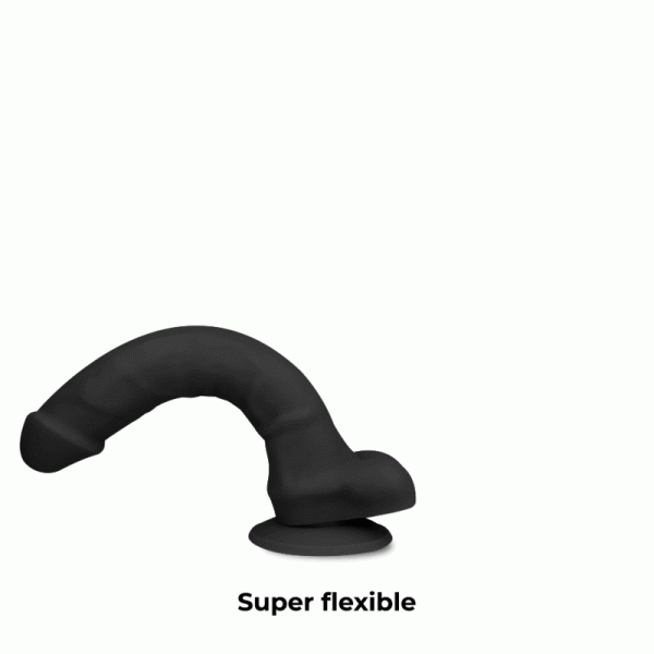 COCK MILLER - HARNESS + SILICONE DENSITY ARTICULABLE COCKSIL BLACK 18 CM 4